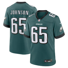 Lane Johnson Philadelphia Eagles Team Game Jersey Midnight Green | Nike for Sale
