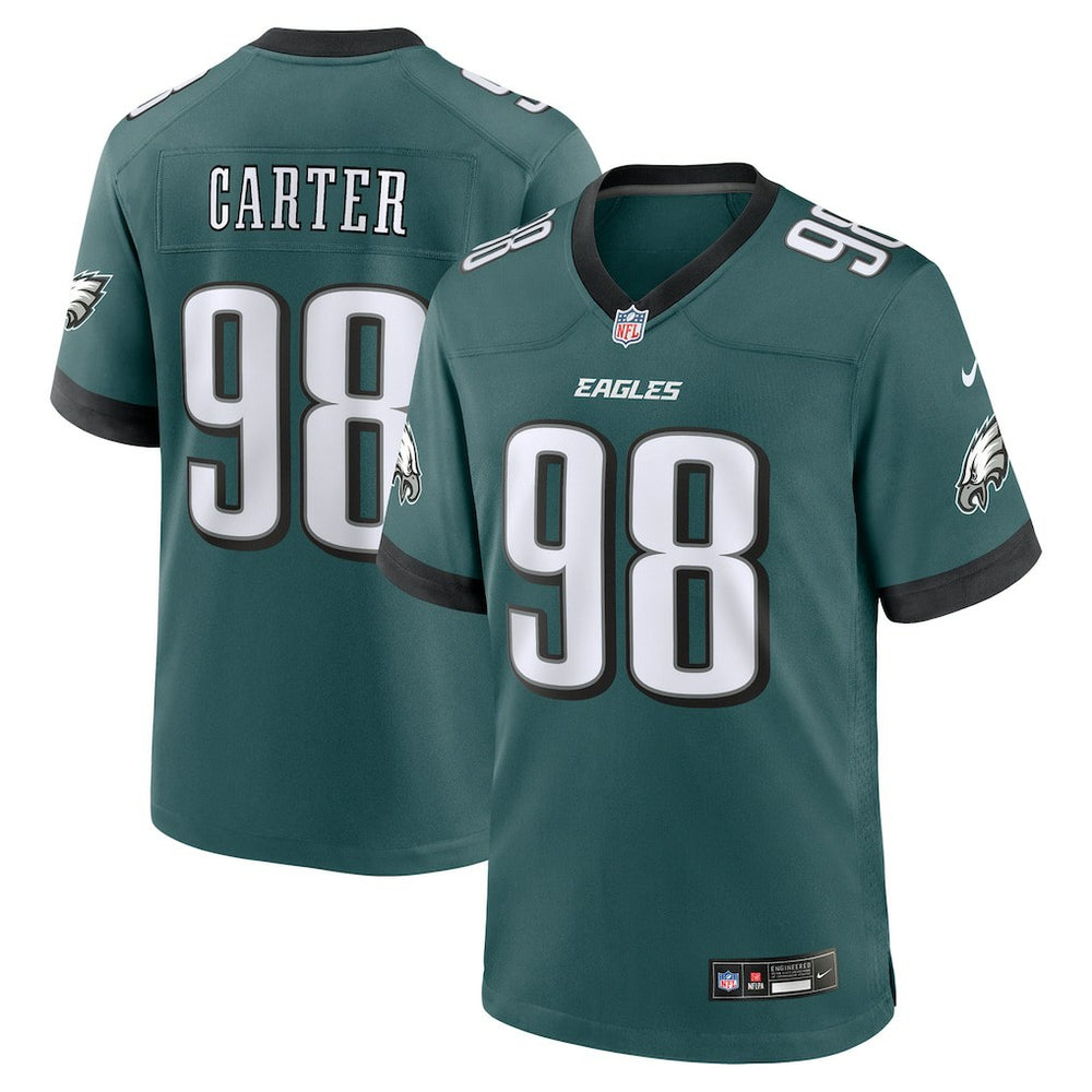 Jalen Carter Philadelphia Eagles Team Game Jersey Midnight Green | Nike for Sale
