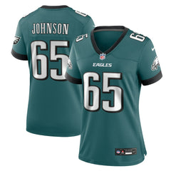 Lane Johnson Philadelphia Eagles Women's Team Game Jersey Midnight Green | Nike for Sale