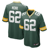 Jacob Monk Green Bay Packers Game Jersey Green | Nike for Sale