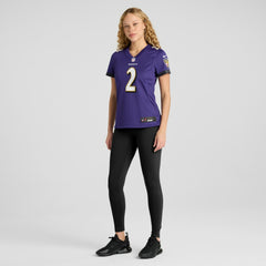 Nate Wiggins Baltimore Ravens Women's Game Jersey Purple | Nike for Sale