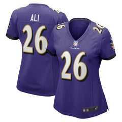 Rasheen Ali Baltimore Ravens Women's Game Jersey Purple | Nike for Sale