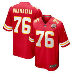 Kingsley Suamataia Kansas City Chiefs Game Jersey Red | Nike for Sale