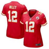 Jared Wiley Kansas City Chiefs Women's Game Jersey Red | Nike for Sale