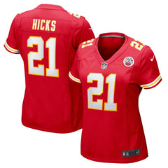 Jaden Hicks Kansas City Chiefs Women's Game Jersey Red | Nike for Sale