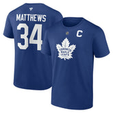 Auston Matthews Toronto Maple Leafs Fanatics Authentic Stack Name & Number T-Shirt - Blue - NHL