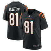 Jermaine Burton Cincinnati Bengals Game Jersey Black | Nike for Sale