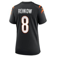 Ryan Rehkow Cincinnati Bengals Women's Game Jersey Black | Nike for Sale