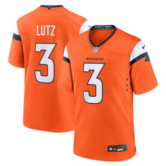 Wil Lutz Denver Broncos Team Game Jersey Orange | Nike for Sale