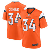 JL Skinner Denver Broncos Team Game Jersey Orange | Nike for Sale
