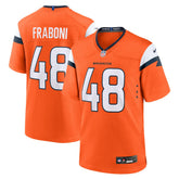 Mitchell Fraboni Denver Broncos Team Game Jersey Orange | Nike for Sale