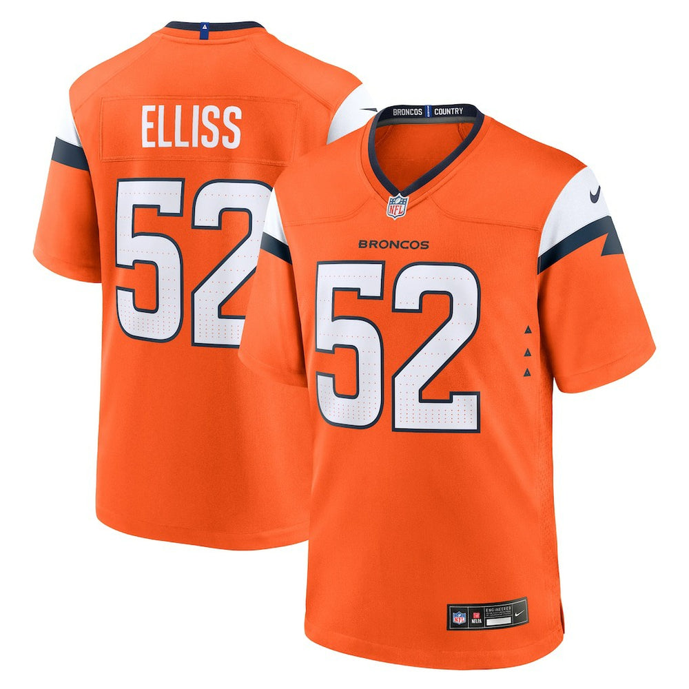 Jonah Elliss Denver Broncos Team Game Jersey Orange | Nike for Sale