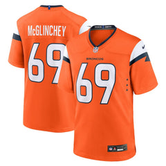 Mike McGlinchey Denver Broncos Team Game Jersey Orange | Nike for Sale