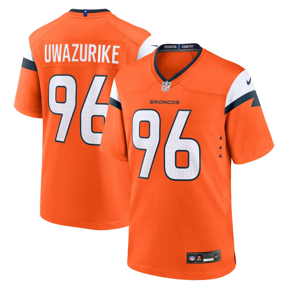 Eyioma Uwazurike Denver Broncos Team Game Jersey Orange | Nike for Sale