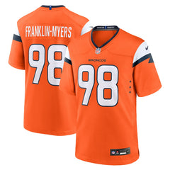 John Franklin-Myers Denver Broncos Team Game Jersey Orange | Nike for Sale