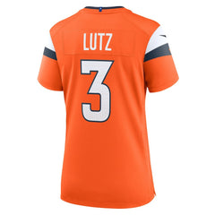 Wil Lutz Denver Broncos Women's Team Game Jersey Orange | Nike for Sale