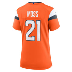 Riley Moss Denver Broncos Women's Team Game Jersey Orange | Nike for Sale