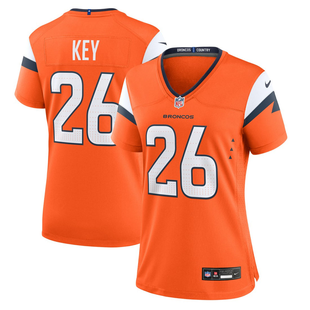 Devon Key Denver Broncos Women's Team Game Jersey Orange | Nike for Sale