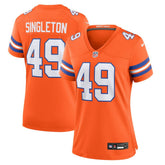 Alex Singleton Denver Broncos Women's Alternate Game Jersey Orange | Nike for Sale