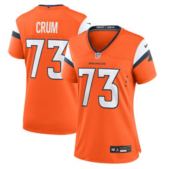 Frank Crum Denver Broncos Women's Team Game Jersey Orange | Nike for Sale