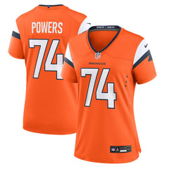 Ben Powers Denver Broncos Women's Team Game Jersey Orange | Nike for Sale