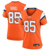 Lucas Krull Denver Broncos Women's Team Game Jersey Orange | Nike for Sale