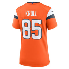 Lucas Krull Denver Broncos Women's Team Game Jersey Orange | Nike for Sale