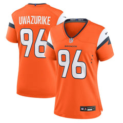 Eyioma Uwazurike Denver Broncos Women's Team Game Jersey Orange | Nike for Sale