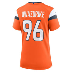 Eyioma Uwazurike Denver Broncos Women's Team Game Jersey Orange | Nike for Sale