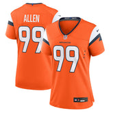 Zach Allen Denver Broncos Women's Team Game Jersey Orange | Nike for Sale