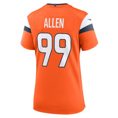 Zach Allen Denver Broncos Women's Team Game Jersey Orange | Nike for Sale