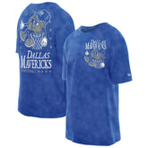 Dallas Mavericks Old School Sport Enzyme Wash Oversized T-Shirt Blue - NBA