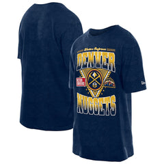 Denver Nuggets Old School Sport Vintage Wash T-Shirt Navy - NBA