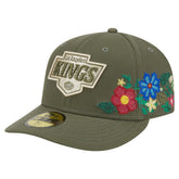 Los Angeles Kings New Era Tonal Florals 59FIFTY Fitted Hat - Olive - NHL