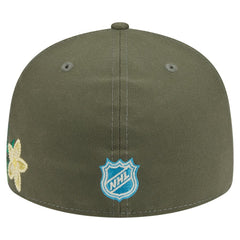 Los Angeles Kings New Era Tonal Florals 59FIFTY Fitted Hat - Olive - NHL