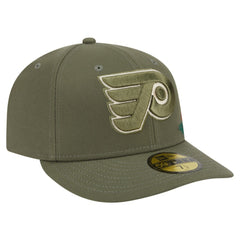 Philadelphia Flyers New Era Tonal Florals 59FIFTY Fitted Hat - Olive - NHL