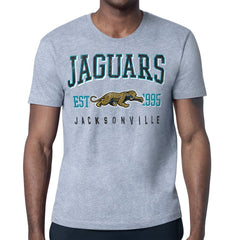 Jacksonville Jaguars Starter Retro Team Logo T-Shirt Heather Gray | NFL