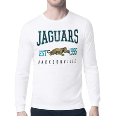 Jacksonville Jaguars Starter Retro Team Logo Long Sleeve T-Shirt White | NFL