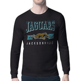 Jacksonville Jaguars Starter Retro Team Logo Long Sleeve T-Shirt Black | NFL