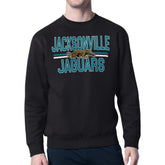 Jacksonville Jaguars Starter Mesh Look Retro Team Logo Pullover Sweatshirt Black | NFL