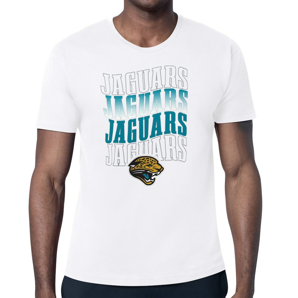 Jacksonville Jaguars Starter Repeat Wordmark Retro Team Logo T-Shirt White | NFL