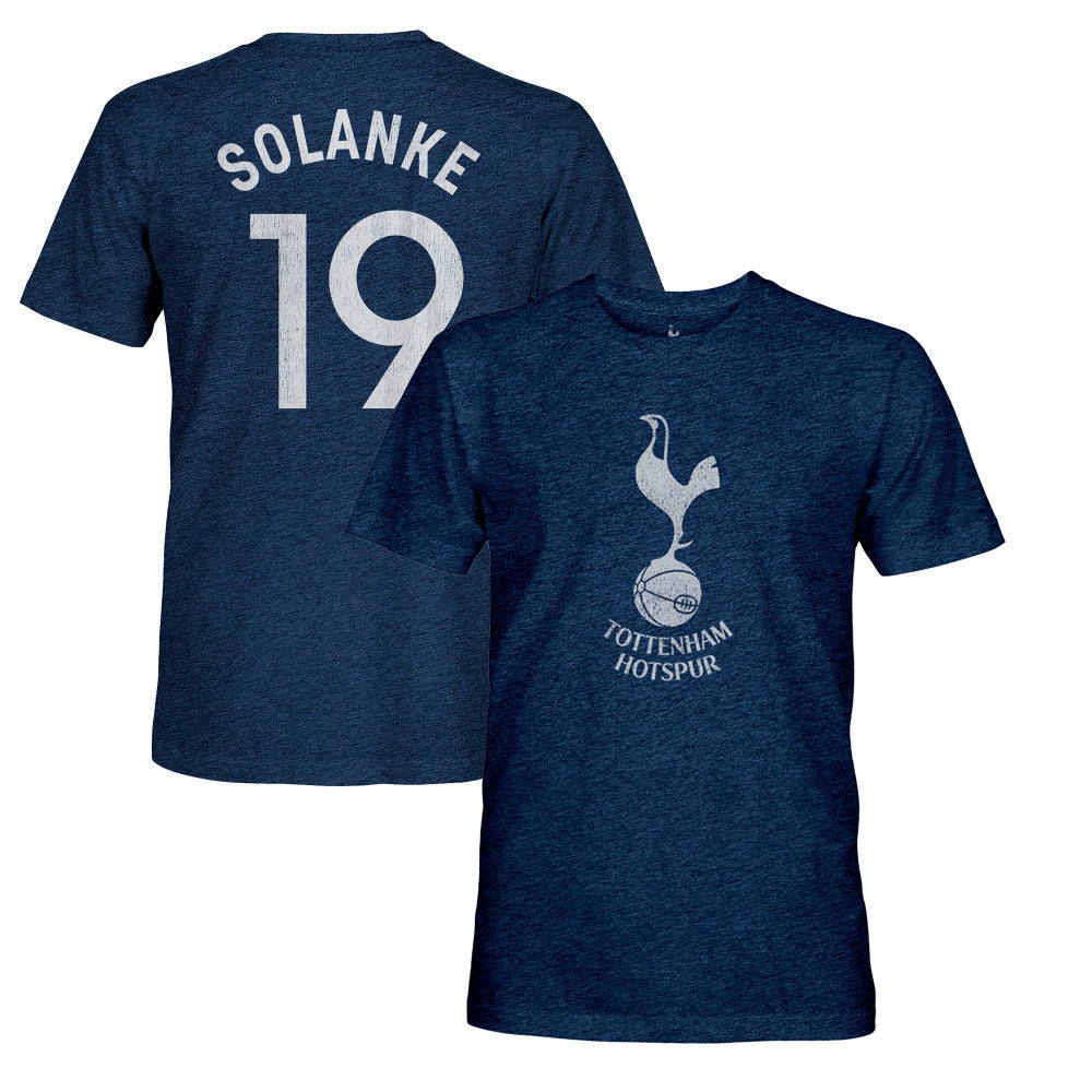 Dominic Solanke Tottenham Hotspur 1863FC Retro Player Name & Number Tri-Blend T-Shirt Navy - FIFA World CUP