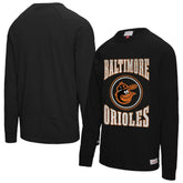 Baltimore Orioles Mitchell & Ness Arched Logo Slub Long Sleeve T-Shirt - MLB