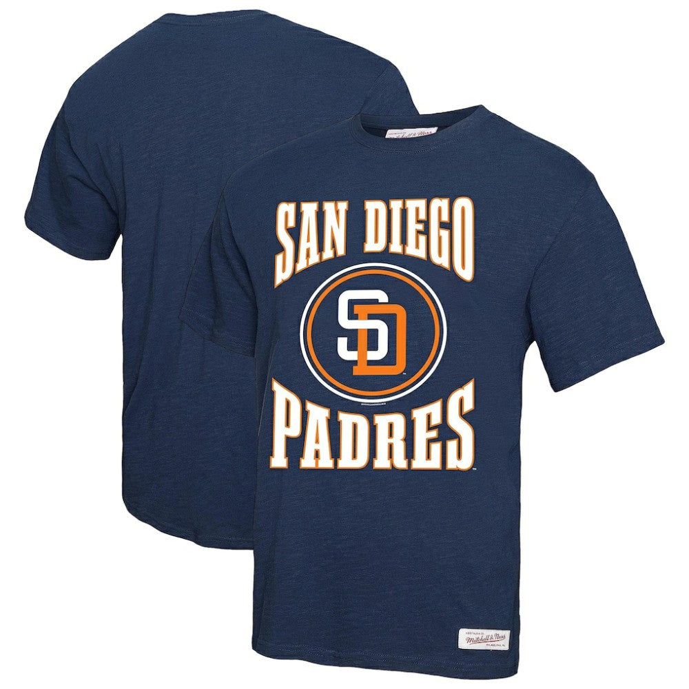 San Diego Padres Mitchell & Ness Arched Logo Slub T-Shirt - MLB