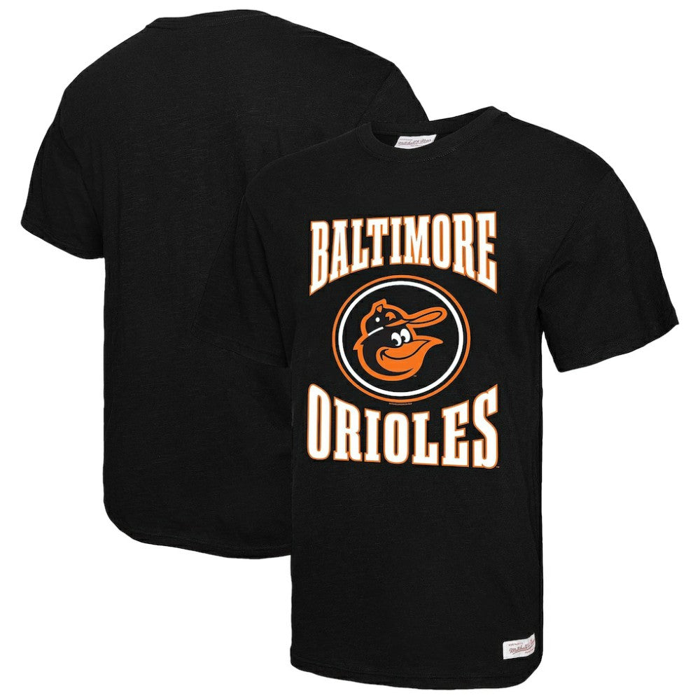 Baltimore Orioles Mitchell & Ness Arched Logo Slub T-Shirt - MLB