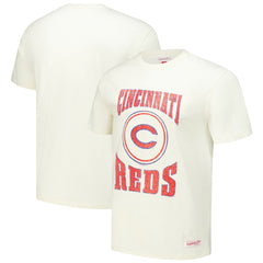 Cincinnati Reds Mitchell & Ness Arched Logo Slub T-Shirt - MLB
