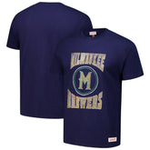 Milwaukee Brewers Mitchell & Ness Arched Logo Slub T-Shirt - MLB