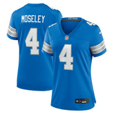 Emmanuel Moseley Detroit Lions Women's Team Game Jersey Blue | Nike for Sale