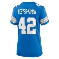 Jalen Reeves-Maybin Detroit Lions Women's Team Game Jersey Blue | Nike for Sale