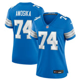 Kayode Awosika Detroit Lions Women's Team Game Jersey Blue | Nike for Sale